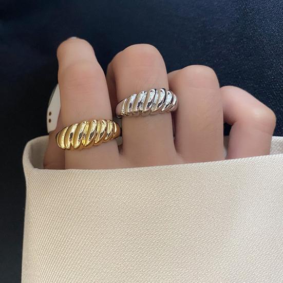 Вечернее кольцо, регулируемое украшение, женское, женское, в стиле панк, с косой, витое кольцо, ювелирные аксессуары