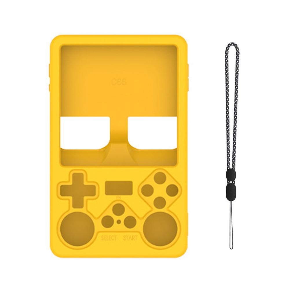 Protective Cover For For R36S PLUS Game Console,Silicone Case drop Protection Simple Solid Color Protective Sleeve With Lanyard