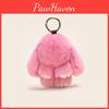 Причудливый плюшевый брелок из кроличьего меха, красочный кролик, подарочный аксессуар для стильных девушек