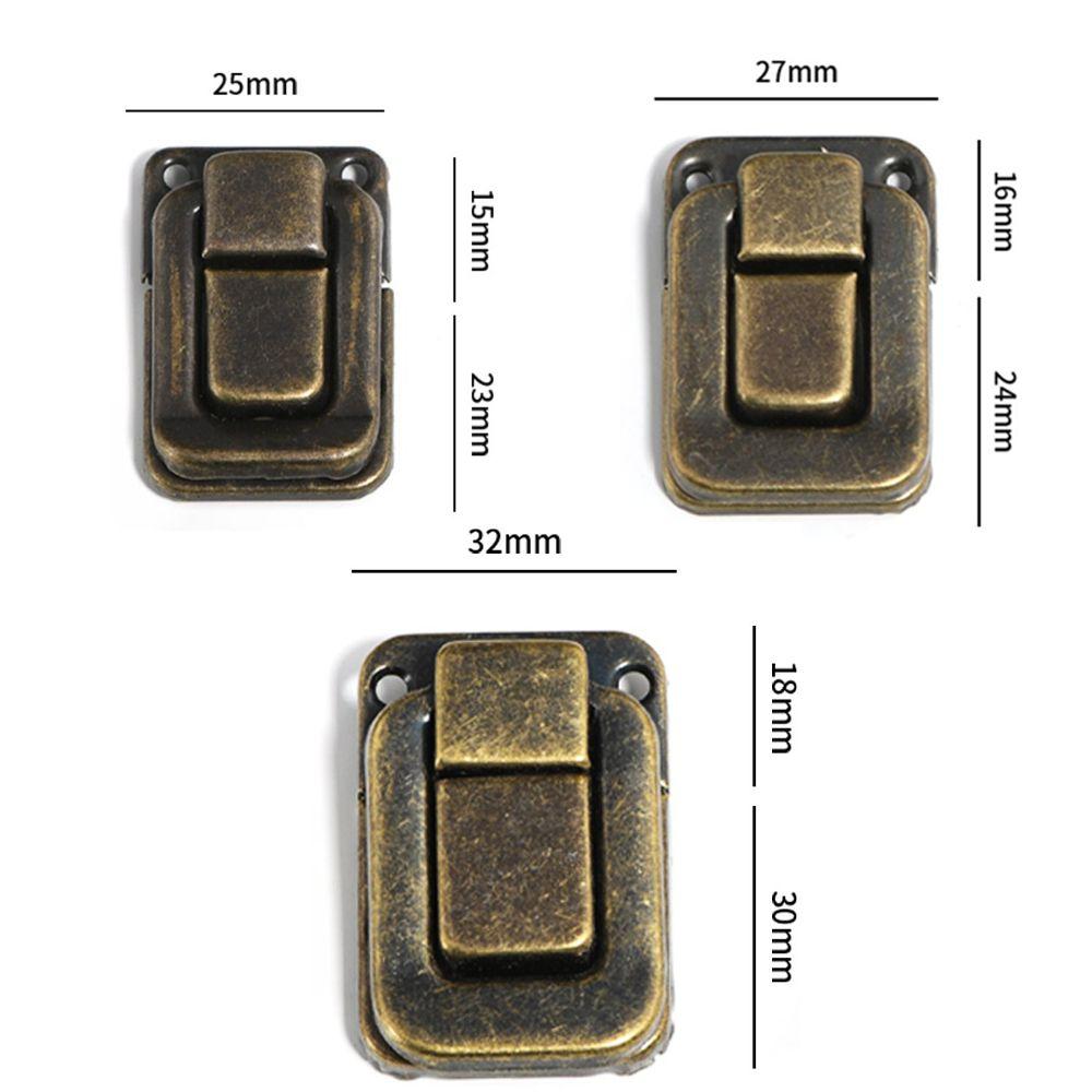 Antique Clip Clasp Retro Toggle Lock Accessories Box Buckle  Wine Box