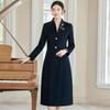 TROLOOMAN New Chinese Style Women's Long Wool Overcoat