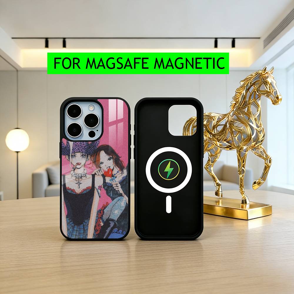 Крутая девушка O-Osaki NO N-Nana-es Чехол для телефона для iPhone17,16,15,14,13,12,11 Plus,Pro Магнитный для Magsafe Беспроводная зарядка