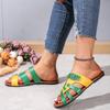 Summer New Flat with Buckle  Hot Sale PU Anti-slip Women's Slippers Outdoor Casual Comfortable Female Beach Slippers