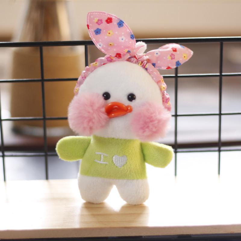 Милая милая подвеска в виде утки с гиалуроновой кислотой, плюшевая игрушка, кукла, мини-желтая утка, сумка, подвесной брелок