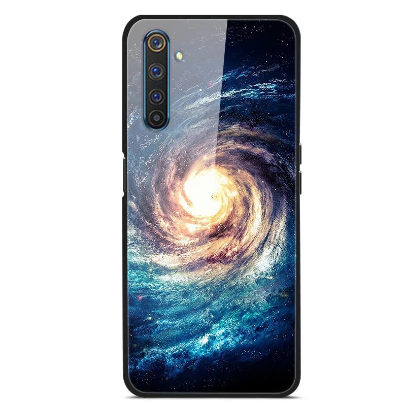 Для OPPO Realme 6 pro Чехлы Закаленное Стекло Задняя Крышка Телефона для Realme 6pro Силиконовые Бамперы Чехлы coque на Realme6 6S 6 s 6i