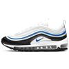 Детские кроссовки Air Max 97 GS White Signal Blue Black Pure-Platinum 921522-107