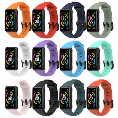 Силиконовый ремешок для Huawei Band 6/6 Pro, Смарт-часы, регулируемый браслет, сменный браслет Correa, Honor Band 6, ремешок
