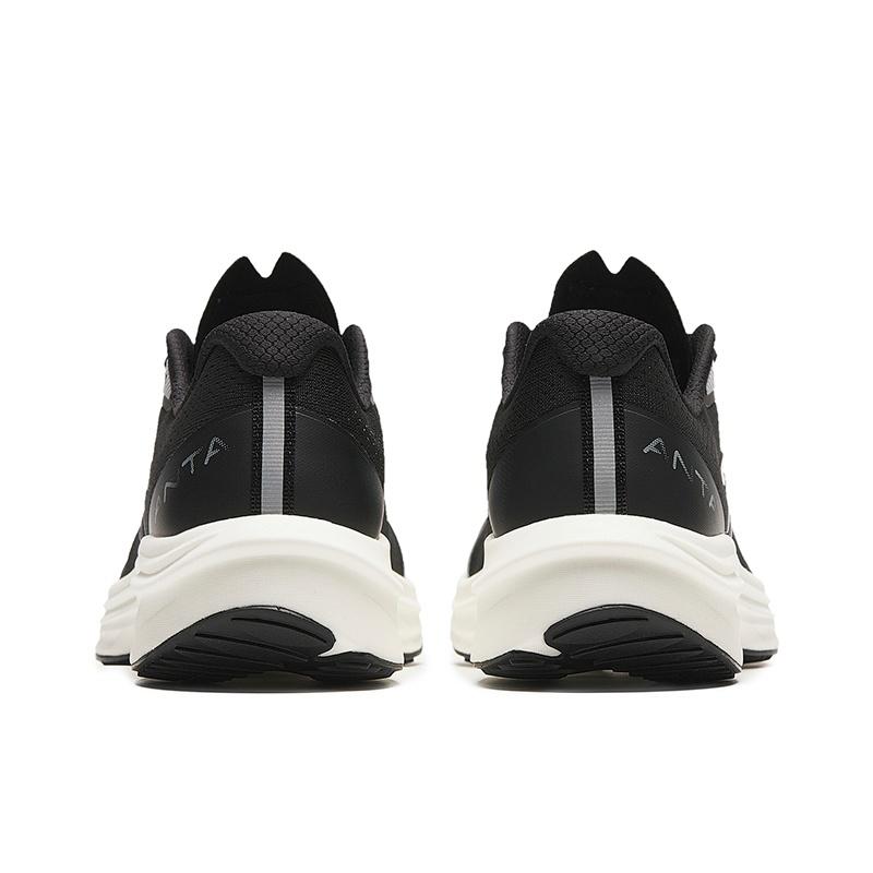 Anta Road Run Mesh Cushioning Abrasion Resistant Rebound Low top Running Shoes Women's Black White 922425524-3