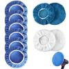 Samcos Polisher Inch Sponge Car Wash Polishing Microfiber Wool Waxing Polishing Pads for Electric Easy Car Wash Covers, 12-Piece Set, 5-6 Pads,