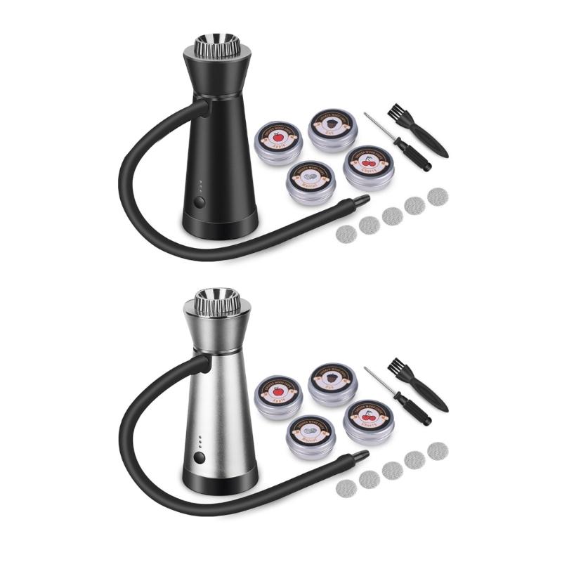 Портативный инфузер-коптильня с щепой Дымовой ароматизатор Инфузер-пистолет с щепой для кухни, барбекю, коктейлей