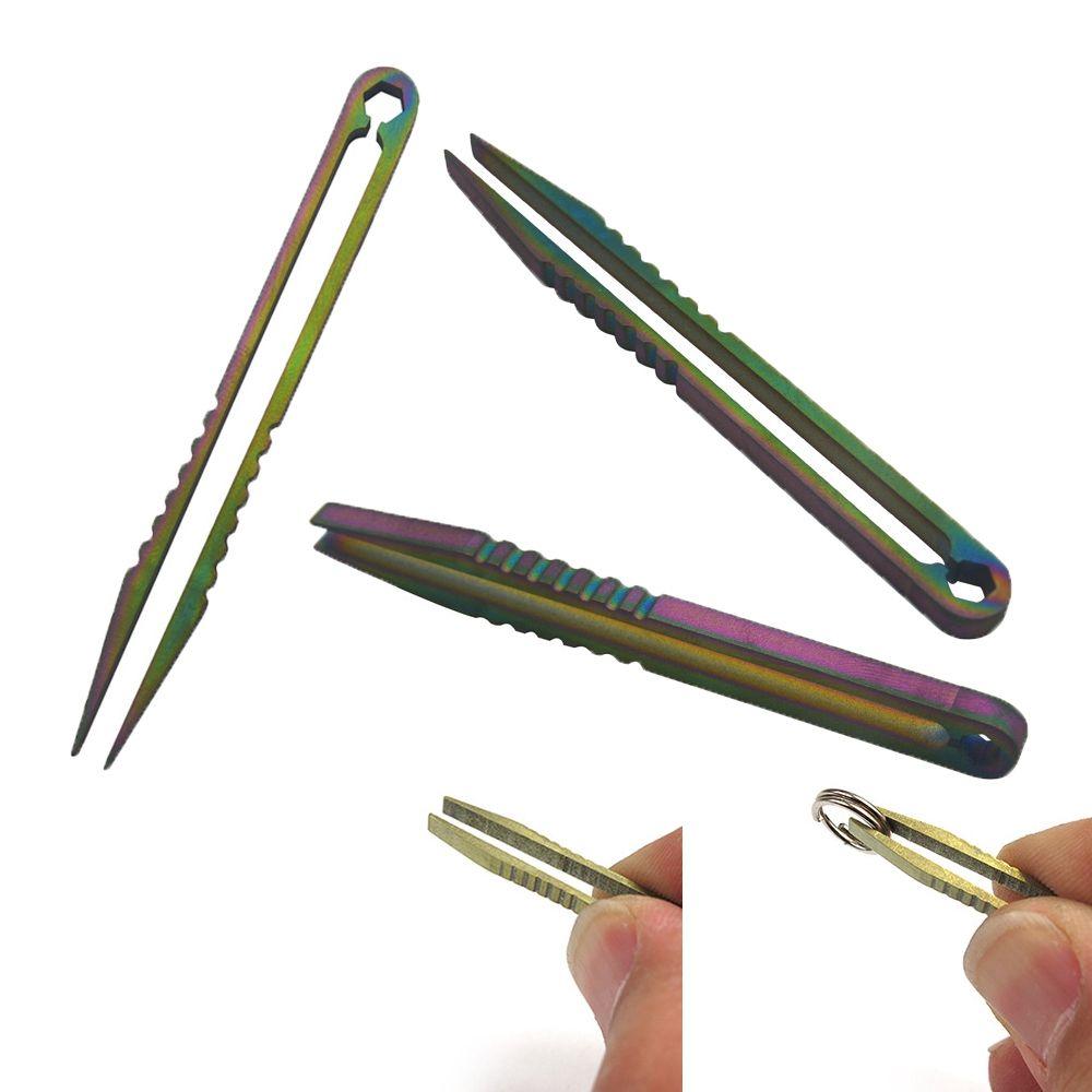 Tool Professional Tweezers Pick Up Clamping TC4 Clip Titanium Tweezer EDC Multipurpose Gadget