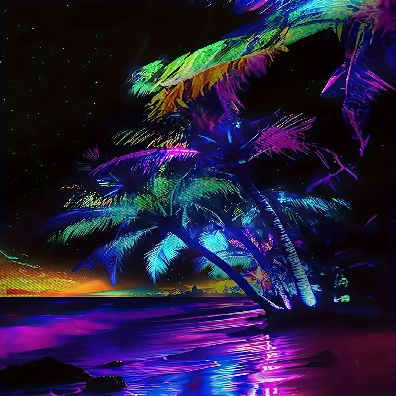 Men's Vibrant Tropical Sunset Pattern 3D Digital Print Button Hawaiian Short Sleeved Shirt Suitable for Casual Beach Wear