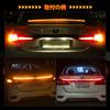 Catland Flowing LED Strip Sequential Turn Tail Flowing Turn Brake Daytime Running Universal 150cm Light, Amber/Red, Signal, Light, 12V, Car, Signal,