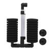 Aquarium Sponge Filter Quiet Double Submersible Foam Filter for Fresh and Salt Water Fish Tank