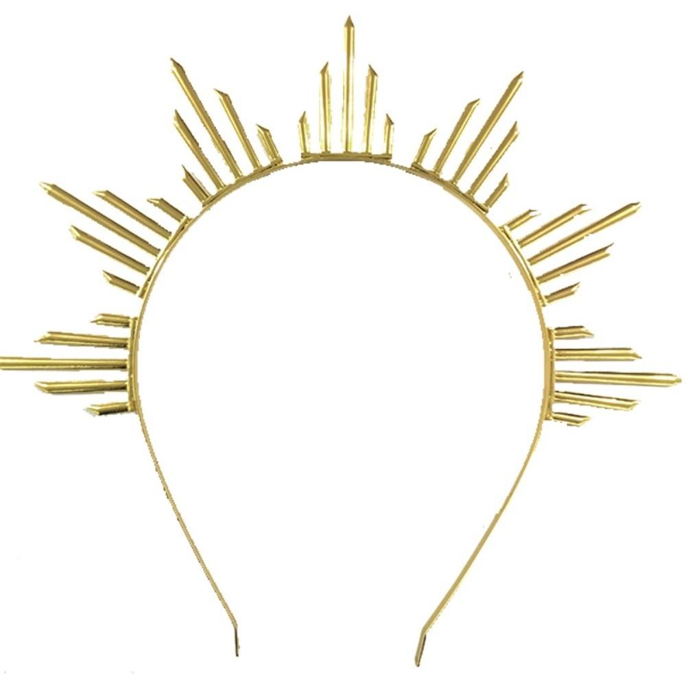 Готическая Корона Солнца Слава Лолита Ренессанс Косплей Повязка на Голову Великолепный Шипастый Головной Убор Косплей Мероприятие