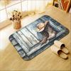 1 шт. Рустикальный коврик для двери в ковбойском стиле, дизайн с ковбойскими сапогами и шляпой, идеально подходит для ванной комнаты, спальни, прихожей гостиной, декора для кемпинга на открытом воздухе