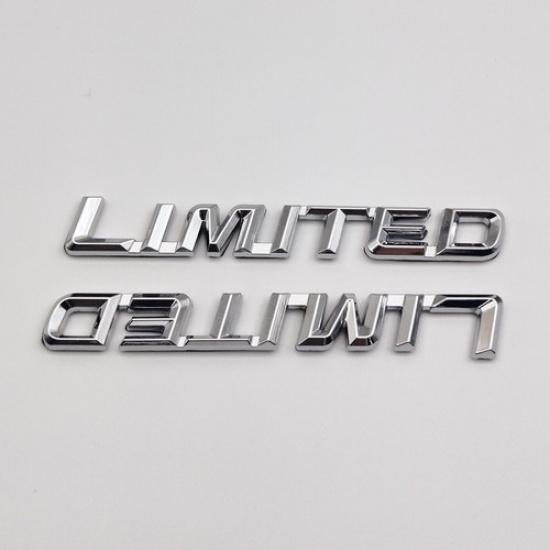 2x Chrome Metal Limited Car Emblem Letter Bagde Racing Sport Sticker Decal