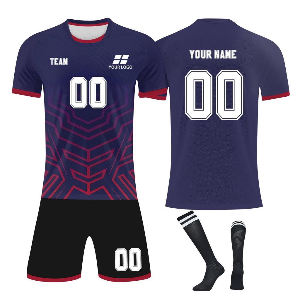 Personalised Shirts Kit Mens Girls With Name Number Custom Football Jerseys For Boys Training Suit