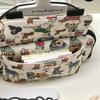 Canvas Pen Bag Retro Puppy Stationery Bag Portable Pencil Case  Back To School Gift