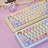 Милые колпачки для клавиш 'Sweetheart Bubble Cute Girl', PBT Dye-Sublimation, Профиль MOA, Совместимы с Keychron, Razer, Logitech