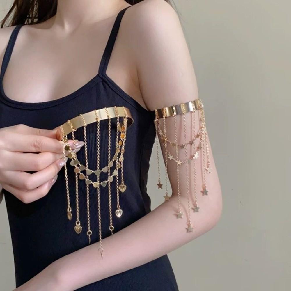 Sweet Star Armband Arm Chain Adjustable Open Upper Arm Bracelet Arm Accessories