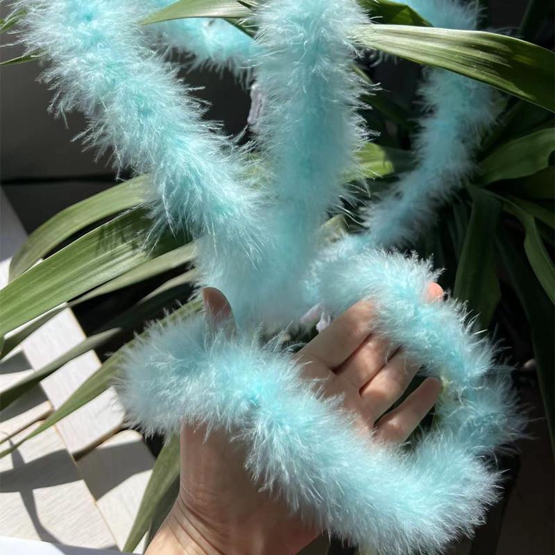 Красочные полоски перьев индейки для поделок и рождественских украшений