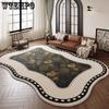 Imitation Cashmere Carpet Living Room Bedroom American Garden Retro Shaped French Irregular Carpet