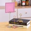 Stainless Steel Table Number Holder Round Card Holder New Paper Stand