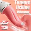 Clitoral Stimulator Tongue Vibrator Red Oral Sex Clitoris Vibrator, Tongue Toy for Women, Clitoral Licking Vibrator with 10 Modes Adult Toys