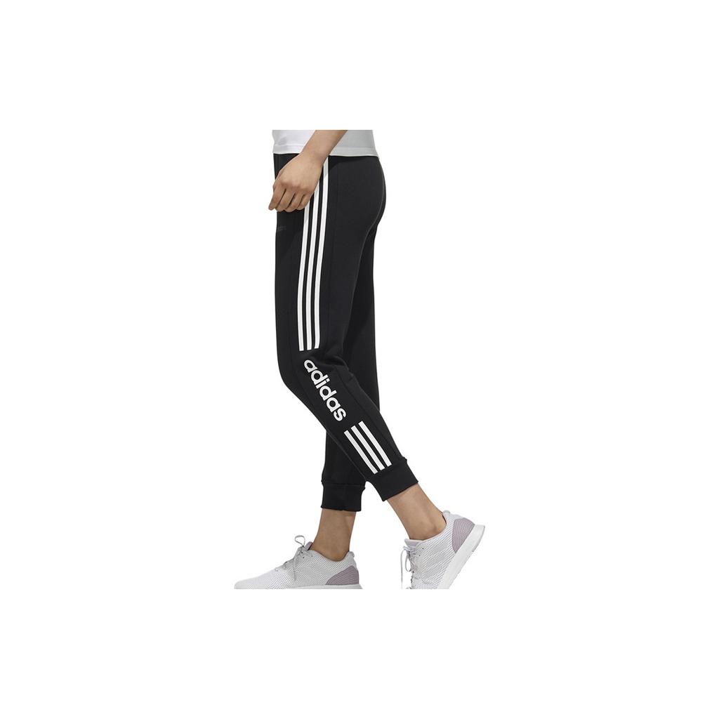 adidas Трикотажные спортивные штаны Neo Vintage с полосками по бокам и буквами, женские, черные, FP7454