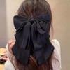 Elegant French Satin Bow Hairpin for Women