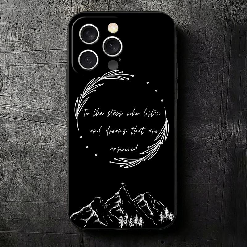 Чехол для телефона 'Двор Тумана и Ярости' Город ВЕЛАРИС Мягкий для iPhone 16 16E 17 Air 15 Pro Max 14 Plus 13 Mini 11 12 7 Черный Чехол Задняя S
