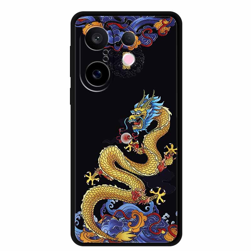 3D чехол для Vivo X200 FE 5G Чехол X 200 FE 6.31" Тисненый Цветок Черный Силиконовый Мягкий Задний Чехол Coque для Vivo S30 Pro Мини Чехлы