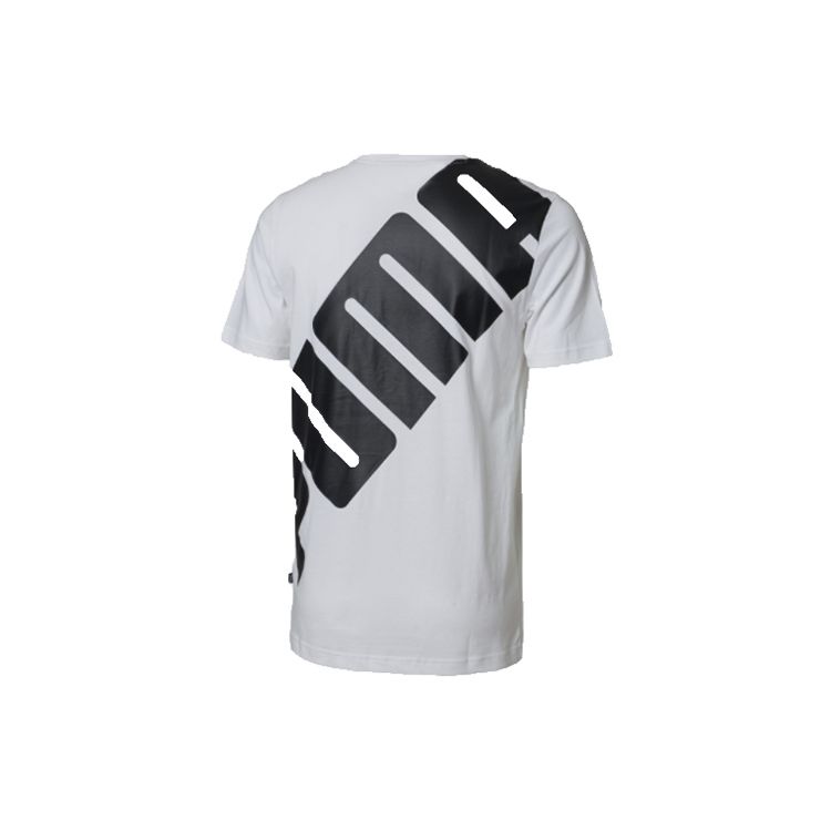 Puma Big Logo Short Sleeve T-Shirt Men Tops White 855072-02