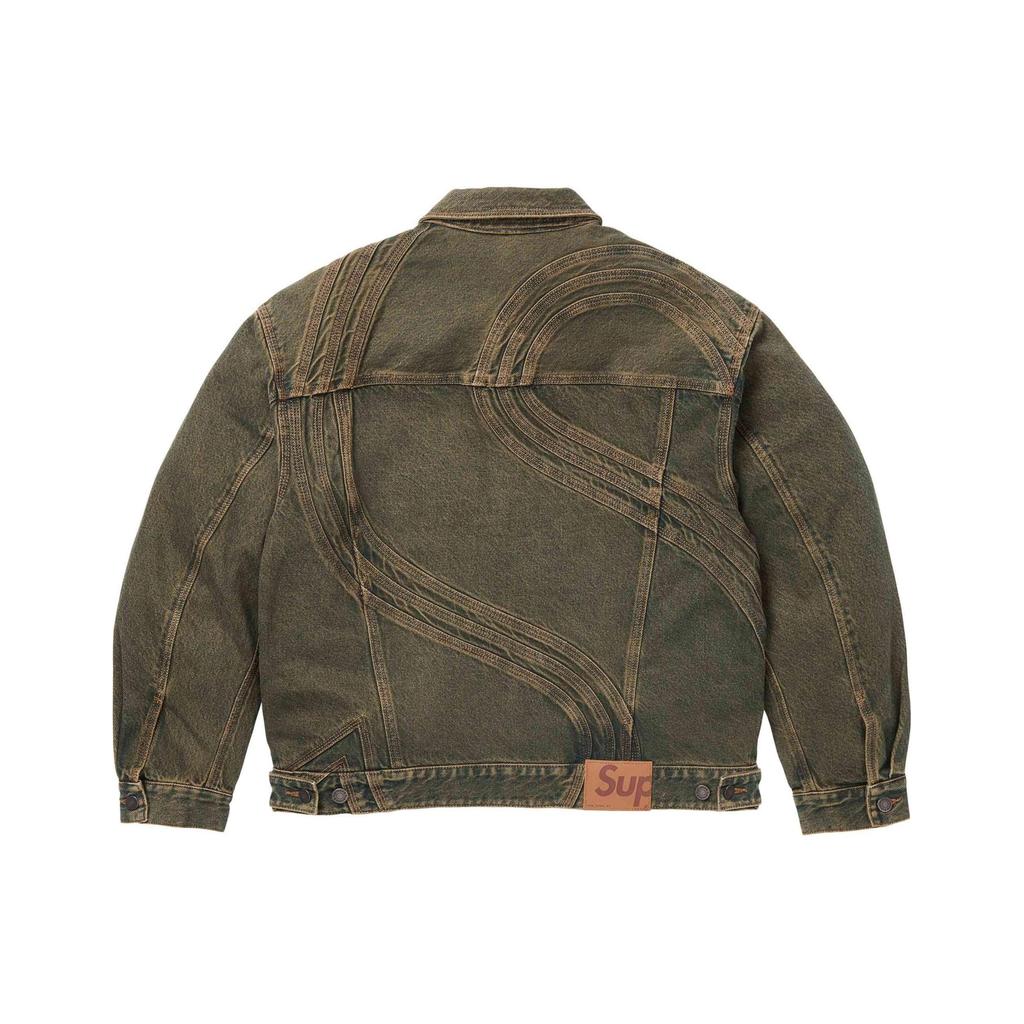 Supreme S Logo Denim Trucker Jacket 'Teal' Unisex SUP-SS24-056