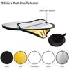 Collapsible 2/5in1 Photography Reflector Portable Polishing Plate New Light Diffuser  Photo Studio