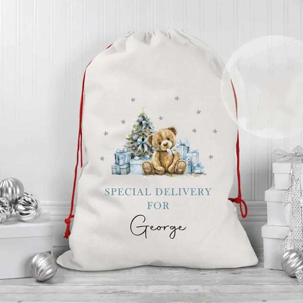 Personalized Santa Sack Merry Christmas Gift Santa Claus Drawstring Gift Bag Christmas Stocking Holiday Party New Year Present