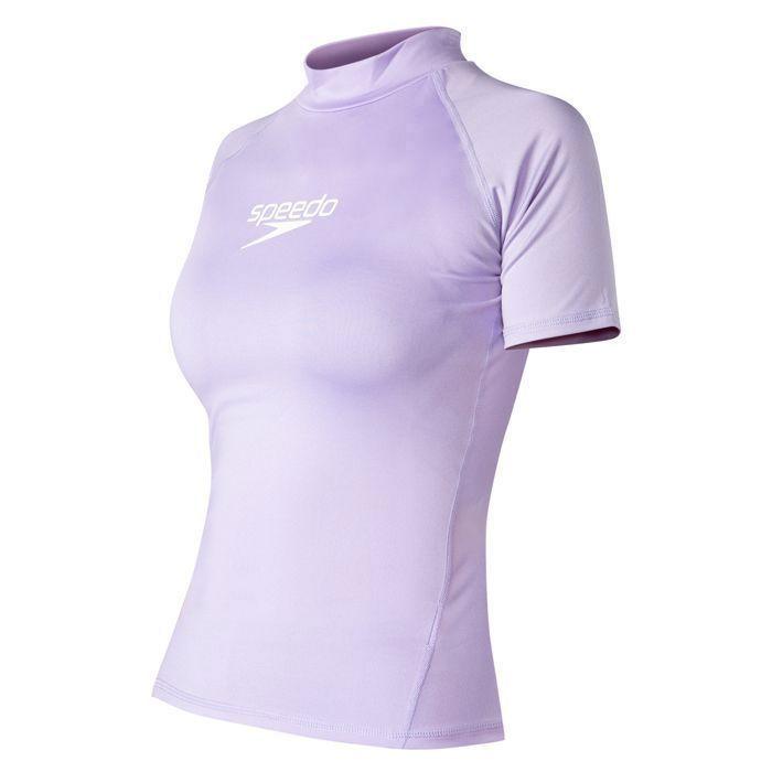 Speedo Rashguard Femme Essentiel- Bonbon Dur-Blanc