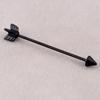 Fashion 35mm Stainless Steel Jewelry Silver Black Piercing Ear Cartilage Arrow Stud Earring