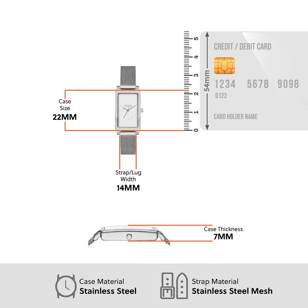 Часы HAGEN LILLE SKW3096 Серебристые [Skagen] Женские