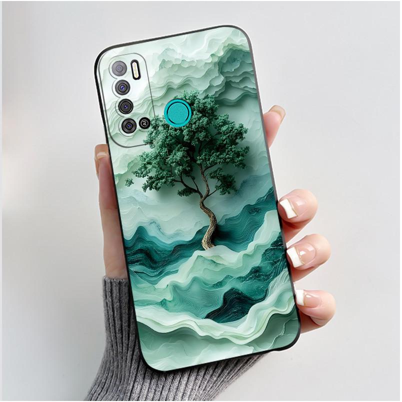 Для Tecno Pouvoir 4 Pro LC8 Чехол Эстетичный Милый Кот Ударопрочный Силиконовый Мягкий ТПУ Чехол Для Tecno Pouvoir 4 Чехол LC7 Оболочка Funda