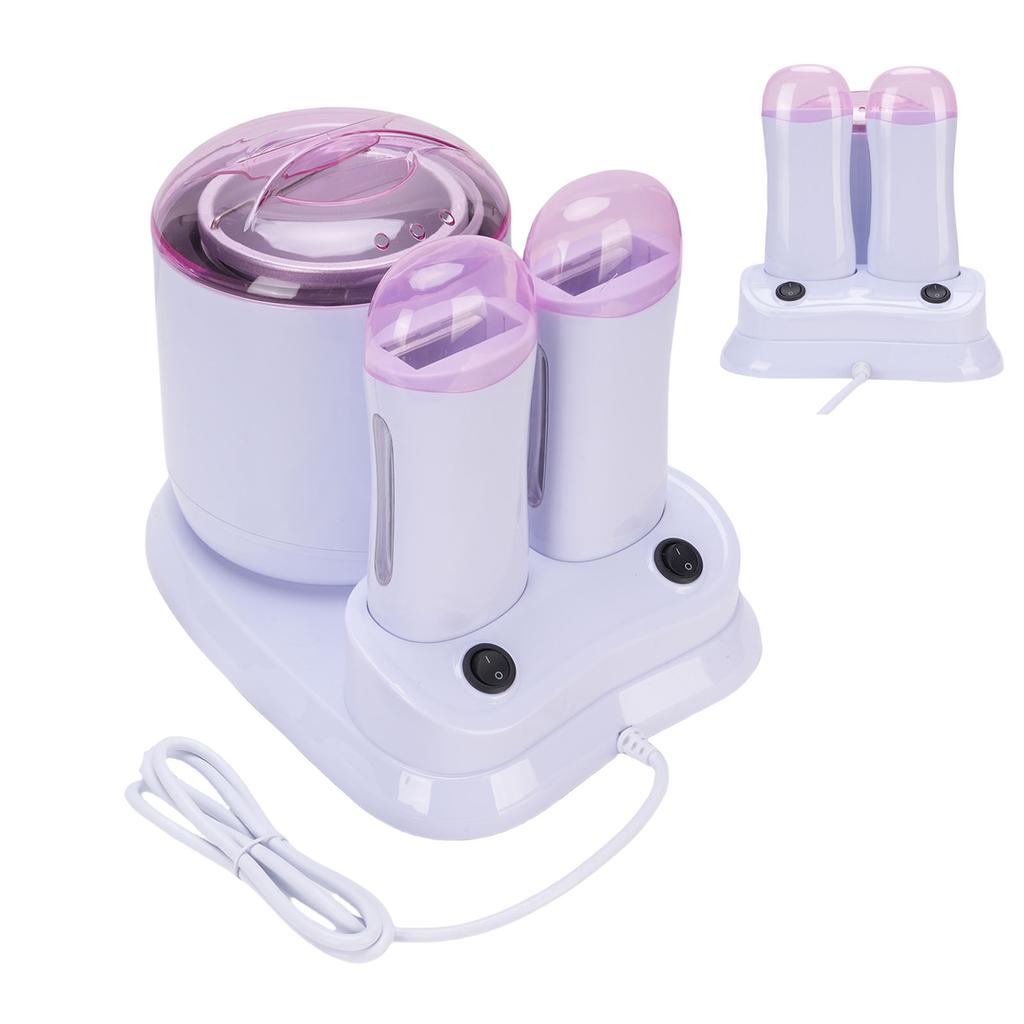 Восконагреватель 3 в 1 Защита от ожогов Роликовый восконагреватель с двойными картриджами 180 Вт для домашнего использования