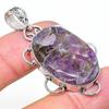 Подарочный кулон из стерлингового серебра 925 пробы с натуральным медным аметистом 1,85 дюйма Q9u05