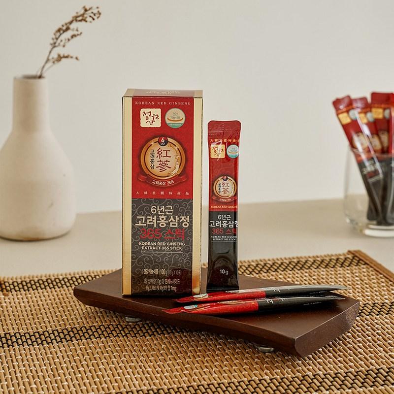 Garden Ginseng 6-year-old Korean Red Ginseng Extract 365 Stick Set, 300g, 1 Unit
