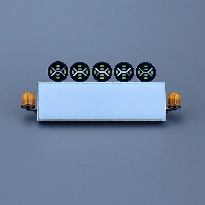 LED Roof Light Box Spotlight Rotating Lamp for 1/14 Tamiya RC Dump Truck SCANIA 770S R620 Volvo FH16XL 750 BENZ Arocs MAN Car