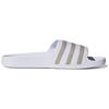 Adidas Adilette Aqua Slides White Platinum Metallic Unisex Sneakers Cloud-White EF1730