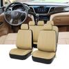 9 шт. Чехол на автомобильное сиденье Дышащая ПУ кожа Полностью закрывающий Защитник сиденья Универсальная Подушка для сиденья автомобиля Подходит для большинства автомобилей
