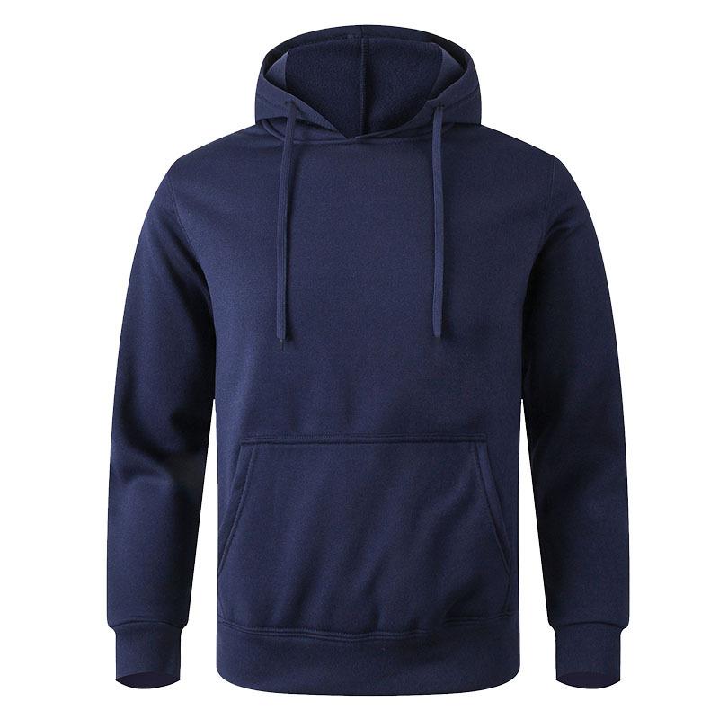 Men's Casual Hoodies Fleece Hip Hop Solid Pullover Sweatshirt Men Sportswear Clothing Sweatshirt Men's Clothing