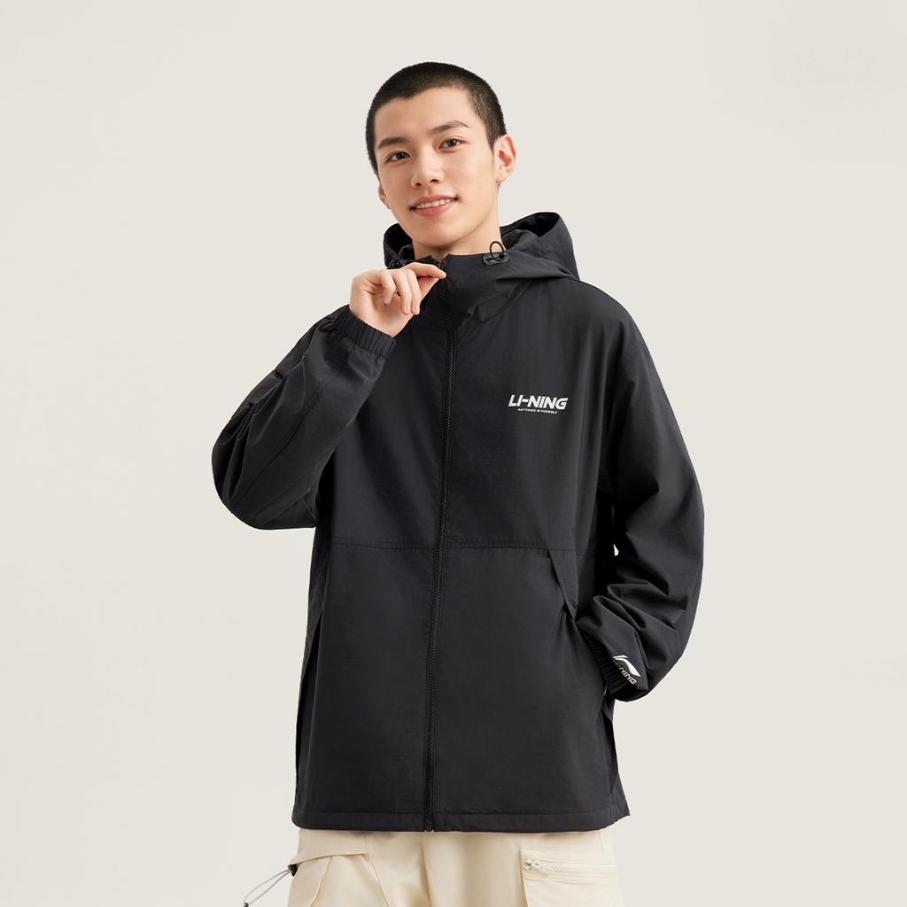 Li Ning Серия спортивного образа жизни Флис Удобный Теплый Простой Толстовка на молнии Повседневная Ветровка Унисекс верхняя одежда AFDVG11-6