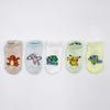Pokemon Socks 5 Pairs Kids, Non-slip, Pikachu Bulbasaur, Character Single Size Summer Mesh Socks, Popular Korean Socks